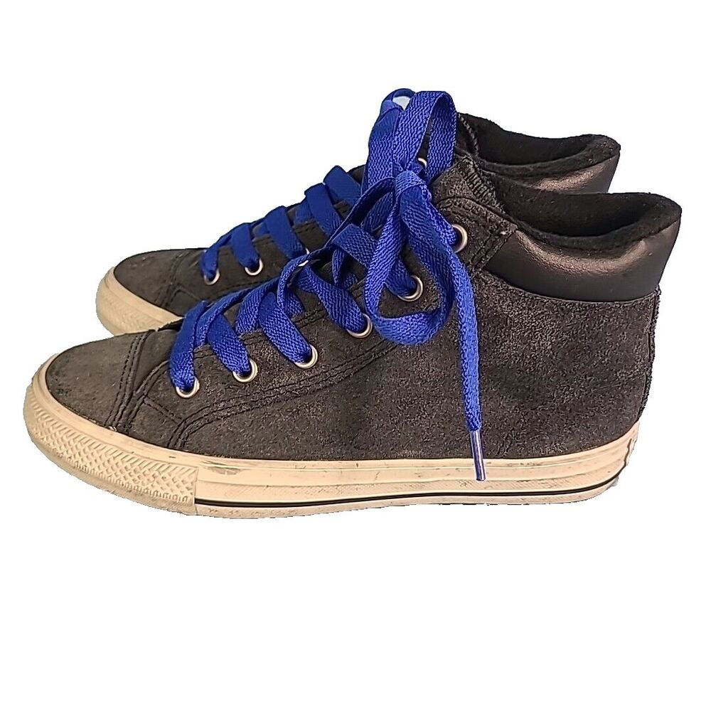Converse Chuck Taylor All Star PC Boot Hi Kids Shoes Black-Blue 665161c sz us 3